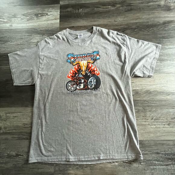 2006 Sturgis Black‎ Hills Rally South Dakota Heather Grey Biker Graphic Tee - Picture 3 of 8